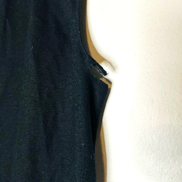 Derek Lam Black & White Sleeveless Crochet Jersey Zip Up Back Top Size small - Picture 6 of 10